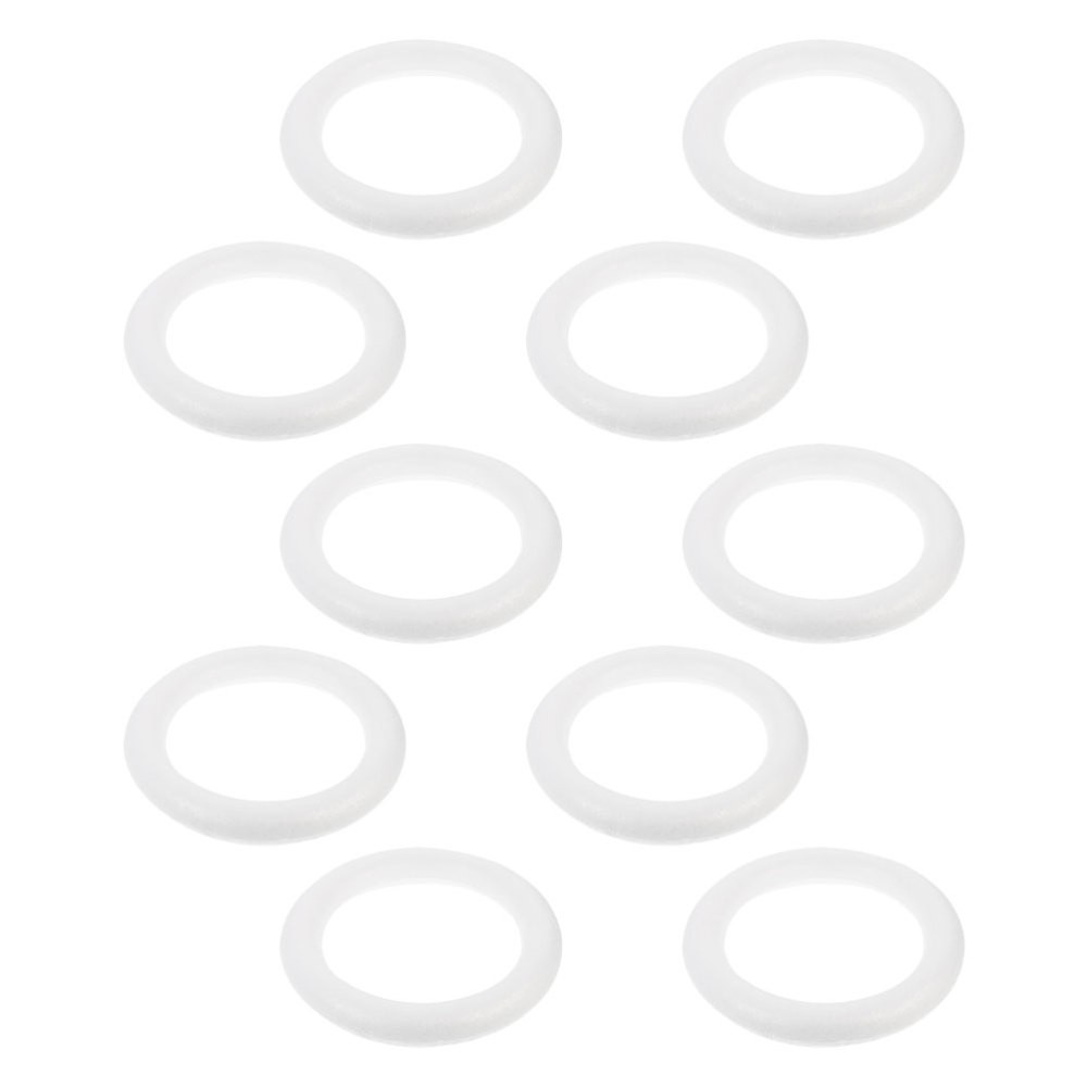 10Pcs Lightweight White Foam Wreath Frames for Crafting Christmas Decorations