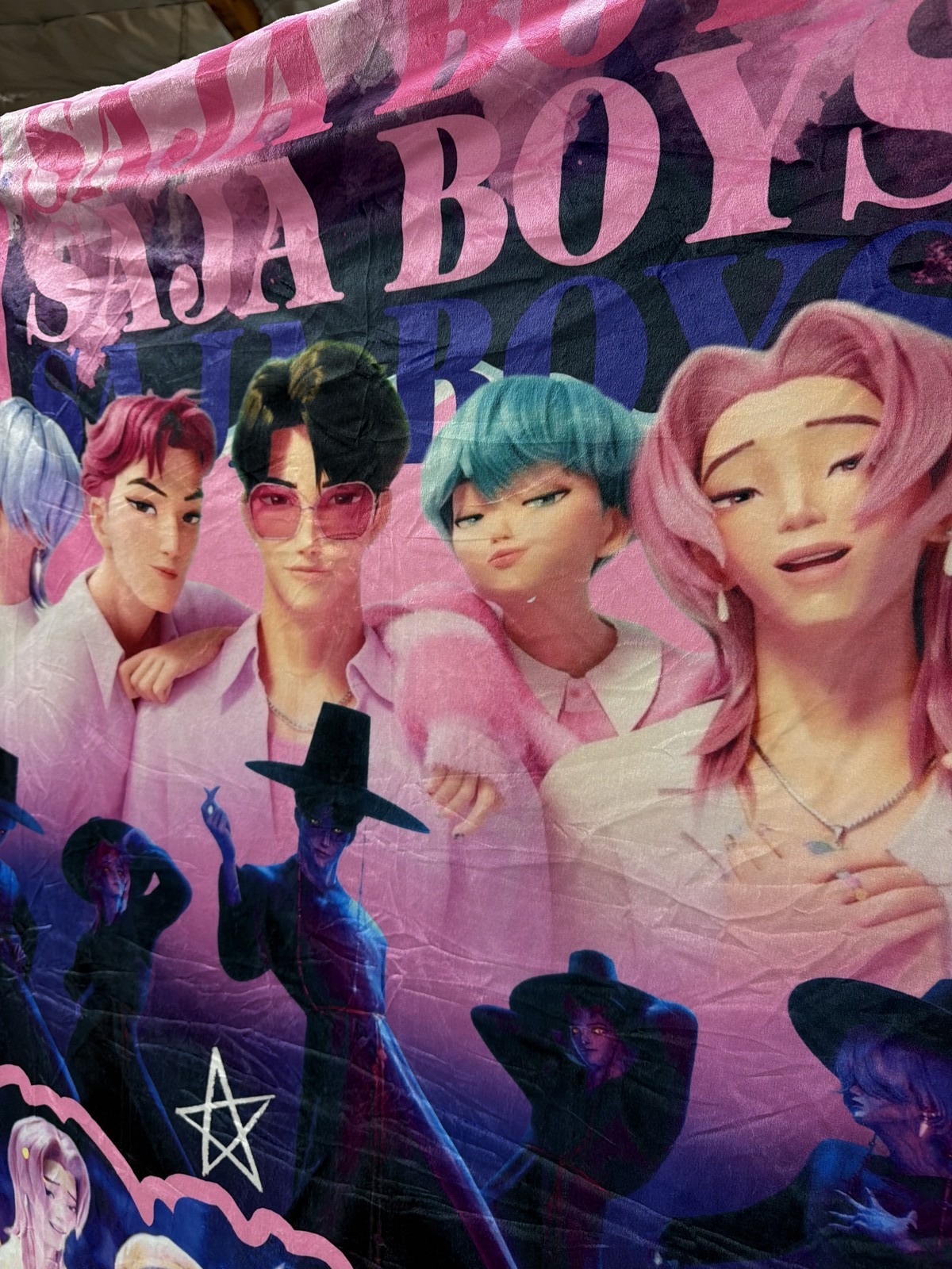 Saja Boys Keison Throw Blanket 60×48 Sherpa Fleece Kpop Anime Group