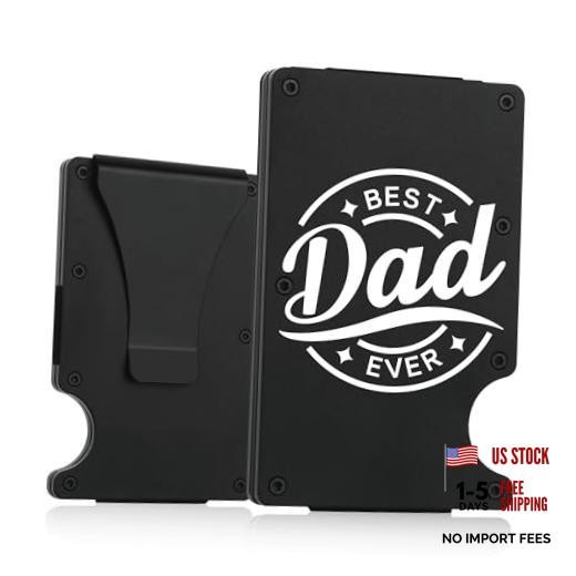 THTCSQ To My Dad Gifts,Minimalist Personalized Engraved Metal Best Dad