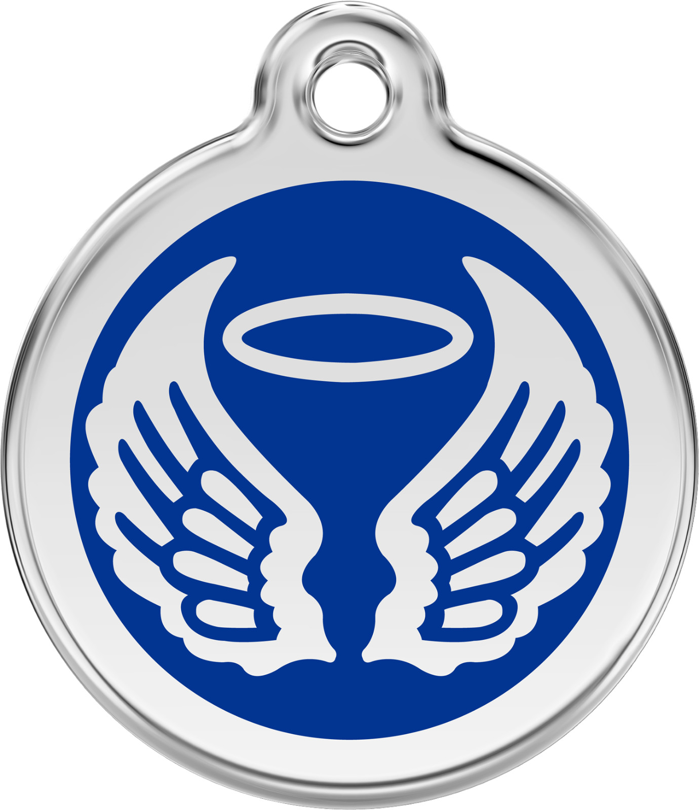 Steel Red Dingo Angel ID Dog Tag Black Purple Blue Green Yellow Orange Red Pink