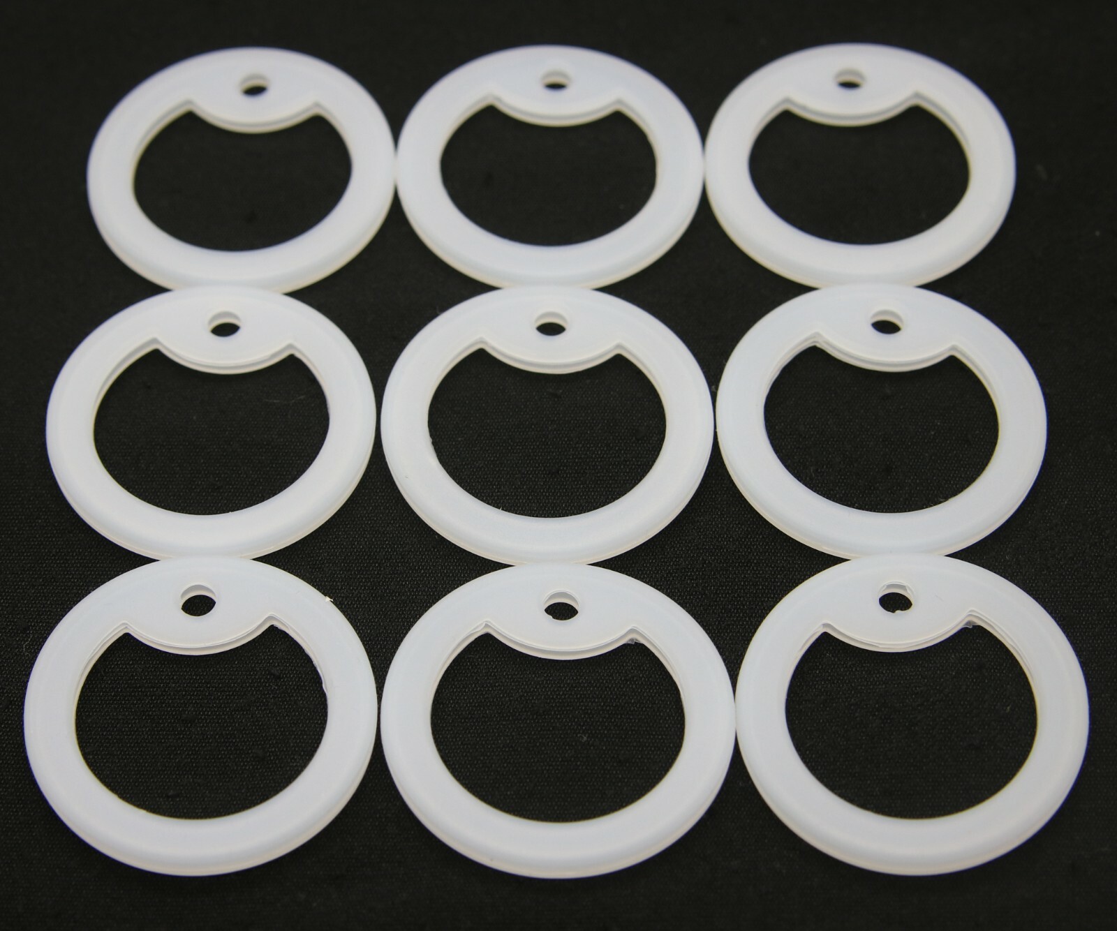 100 pcs Blue Red White Yellow White Military Army ID Dog Tag Silencer Rubber