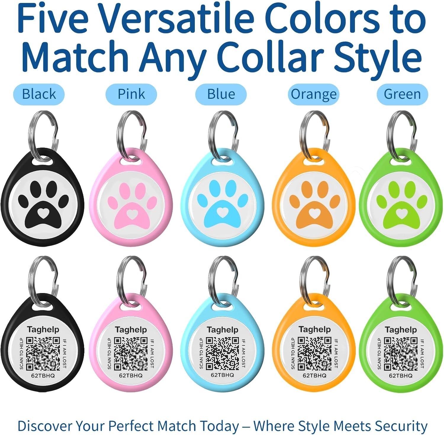 QR Code Cat ID Tag for Collar, Smart Pet ID with Online Profile, Instant Scan…