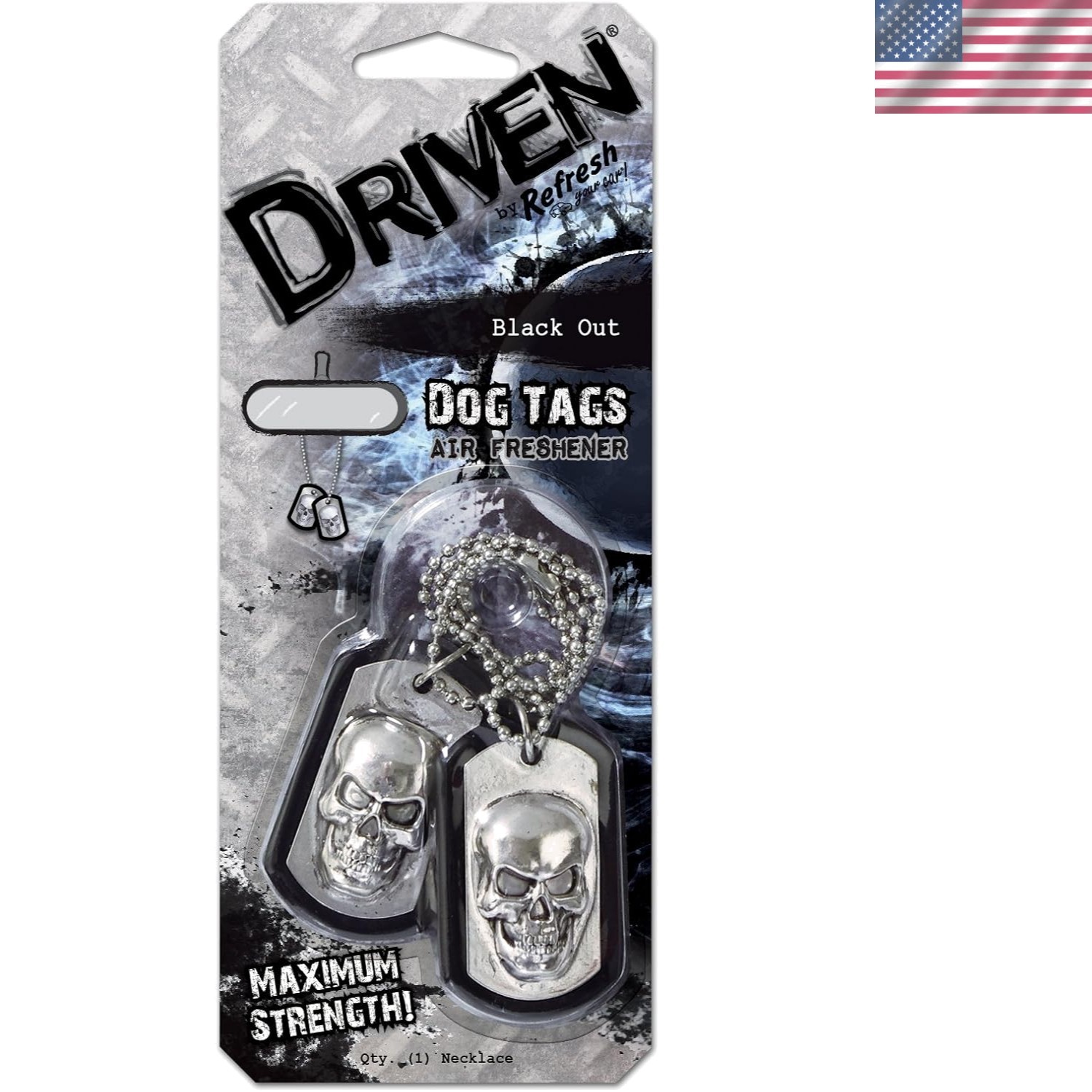 Metal Rectangular Dog Tag with Black Out Scent – Perfect for Adding Flair