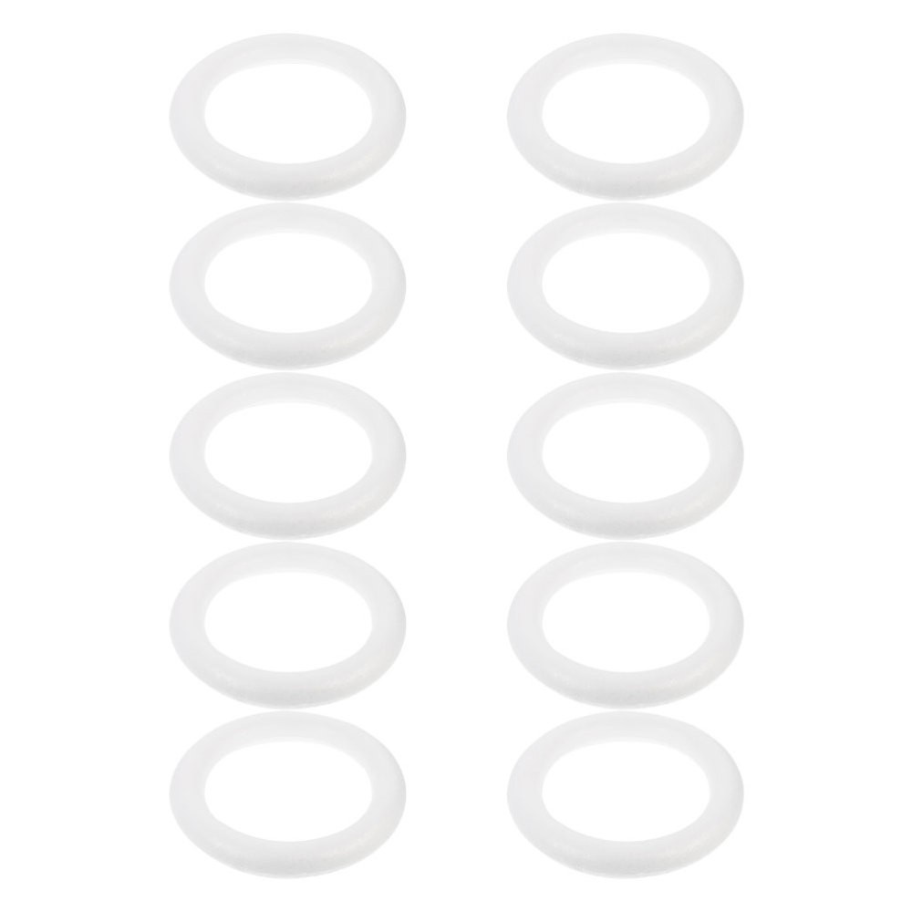 10Pcs Lightweight White Foam Wreath Frames for Crafting Christmas Decorations