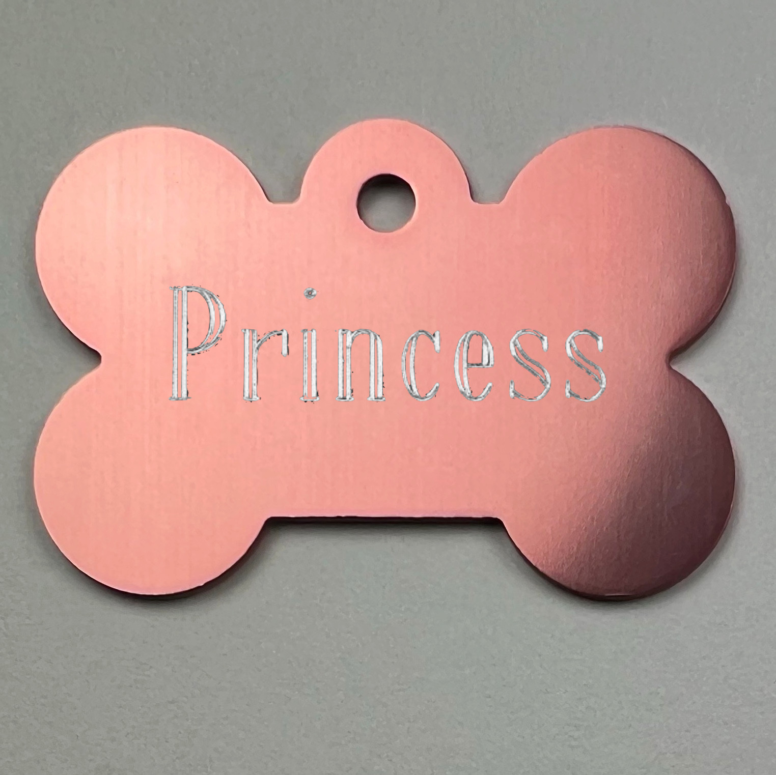 Custom Engraved Dog Tags Personalized Dog Collar Pet Tags Engraved LG BONE ROSE