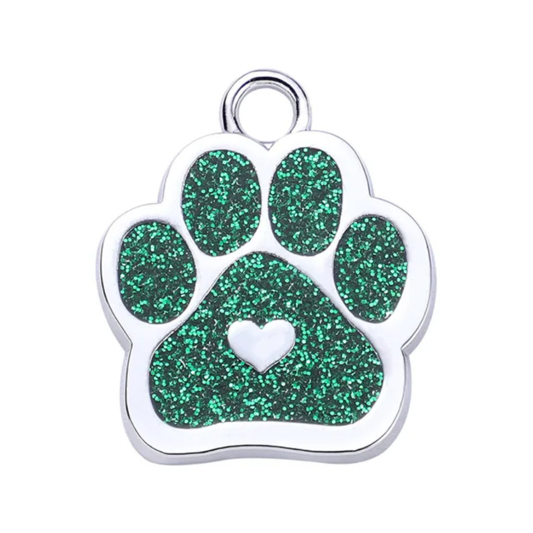 Personalized Dog/Cat Paw Shape Pet ID Tag for Pet Collar – Puppy/Kitten Name Tag