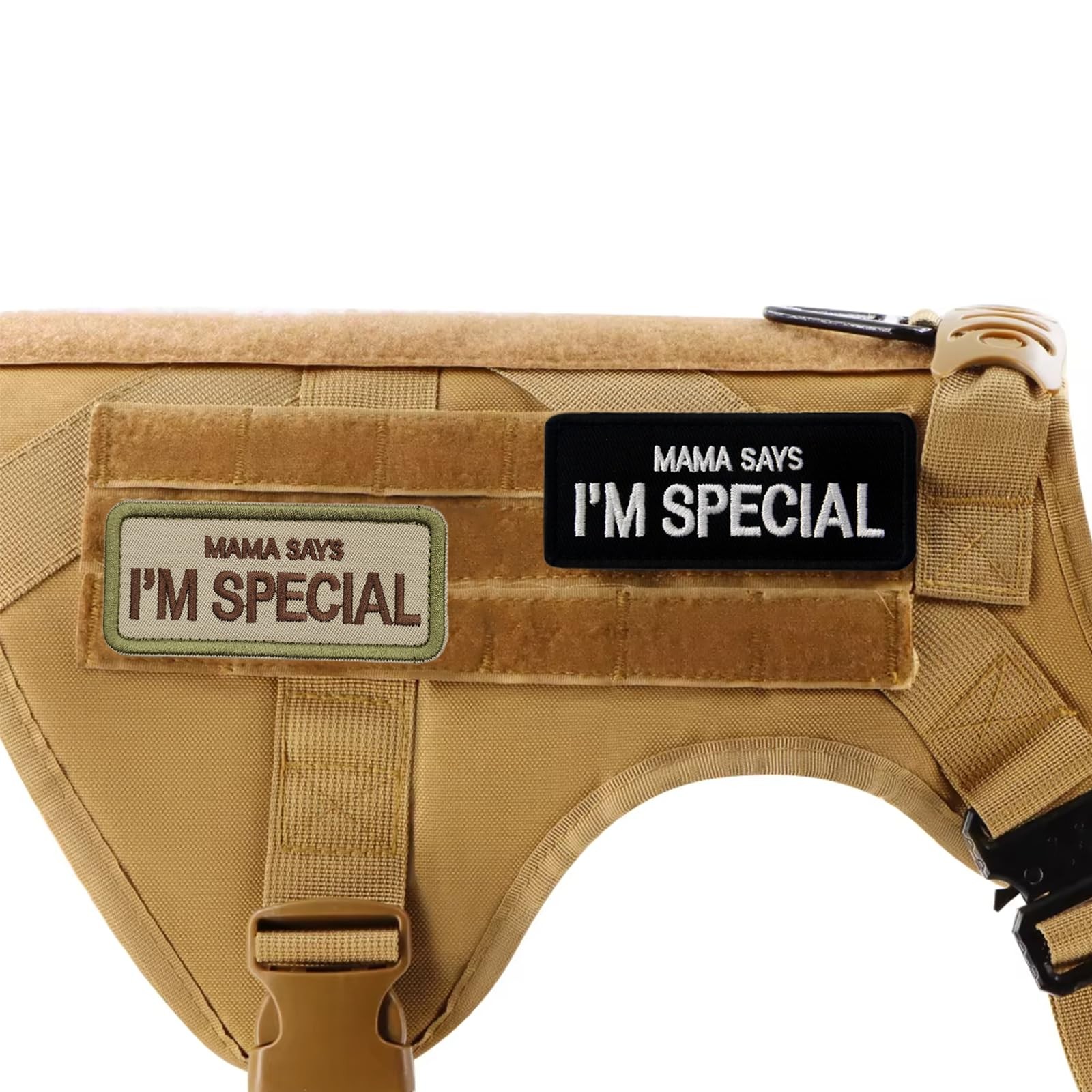 2 Pcs Dog Patches,Mama Says I’m Special Tactical Patch, Funny MAMA-Black