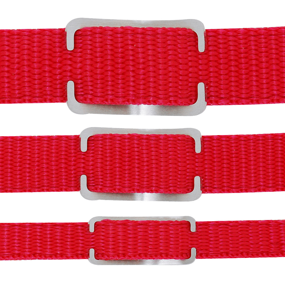 Stainless Steel Slide-on Dog Tags 3/4″ 5/8″ 3/8″ Width Personalised Collar Tags