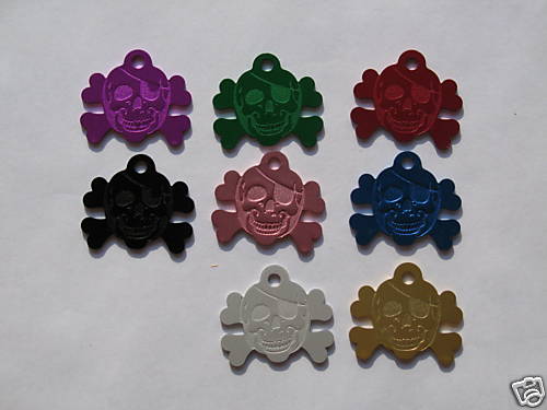 PET TAGS DOG TAGS CAT TAGS ID TAGS SKULL& BONES SM
