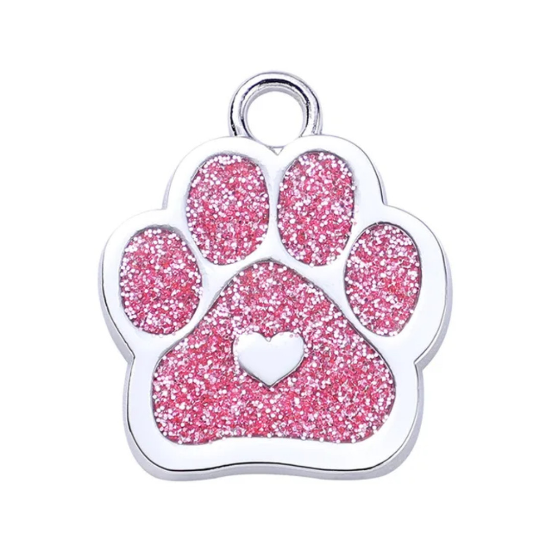 Personalized Dog/Cat Paw Shape Pet ID Tag for Pet Collar – Puppy/Kitten Name Tag