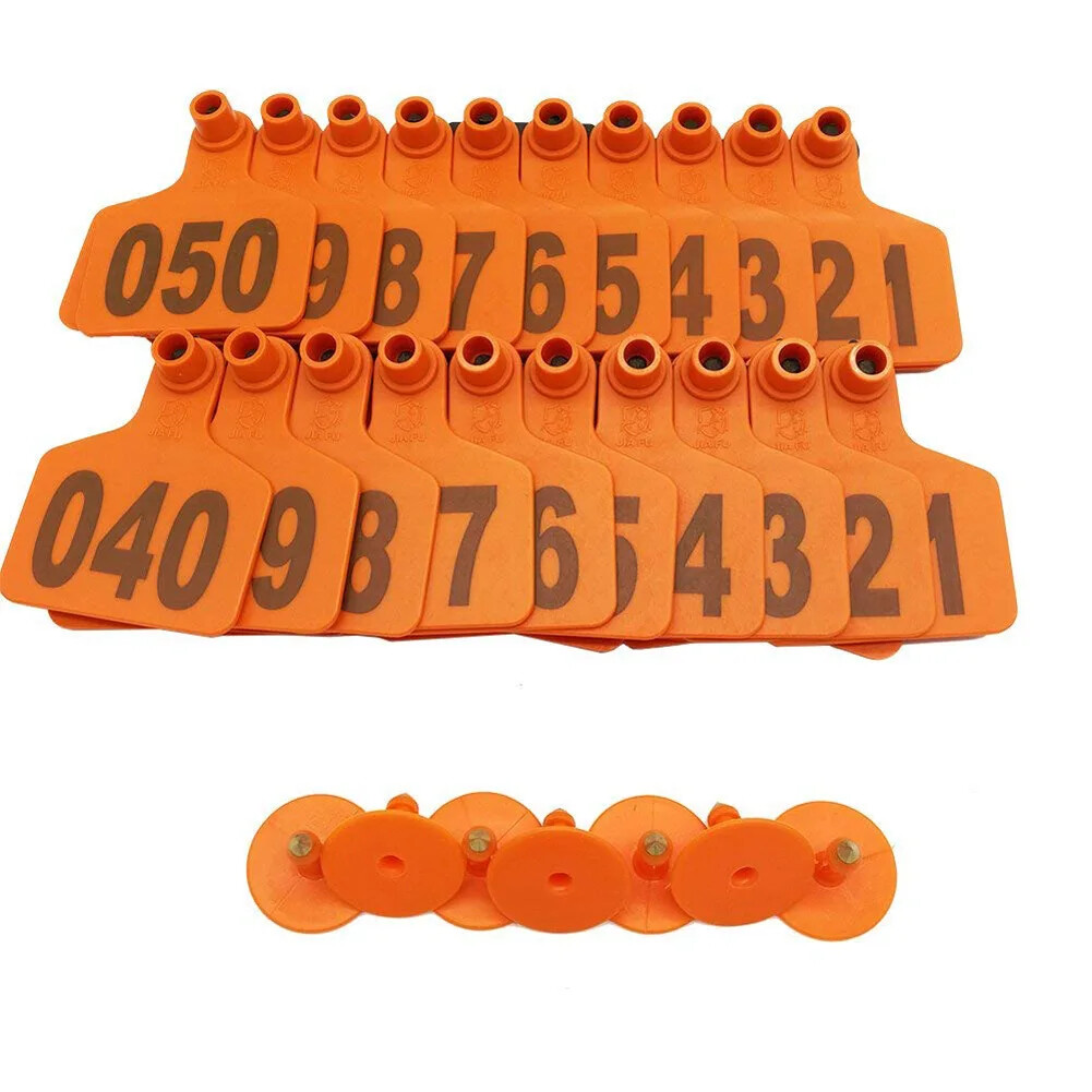 Cow Cattle TPU Ear Tag Signs with Word Ear Tags Farm Animal Identification Card