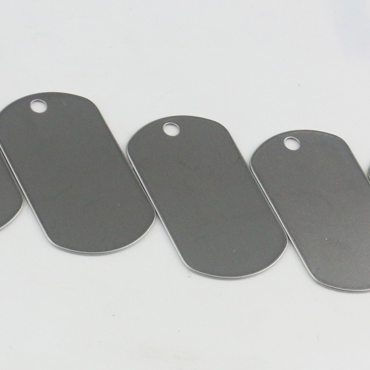 100PCS Blank Stainless Steel Dog Tags for Engraving – High Quality & Durable