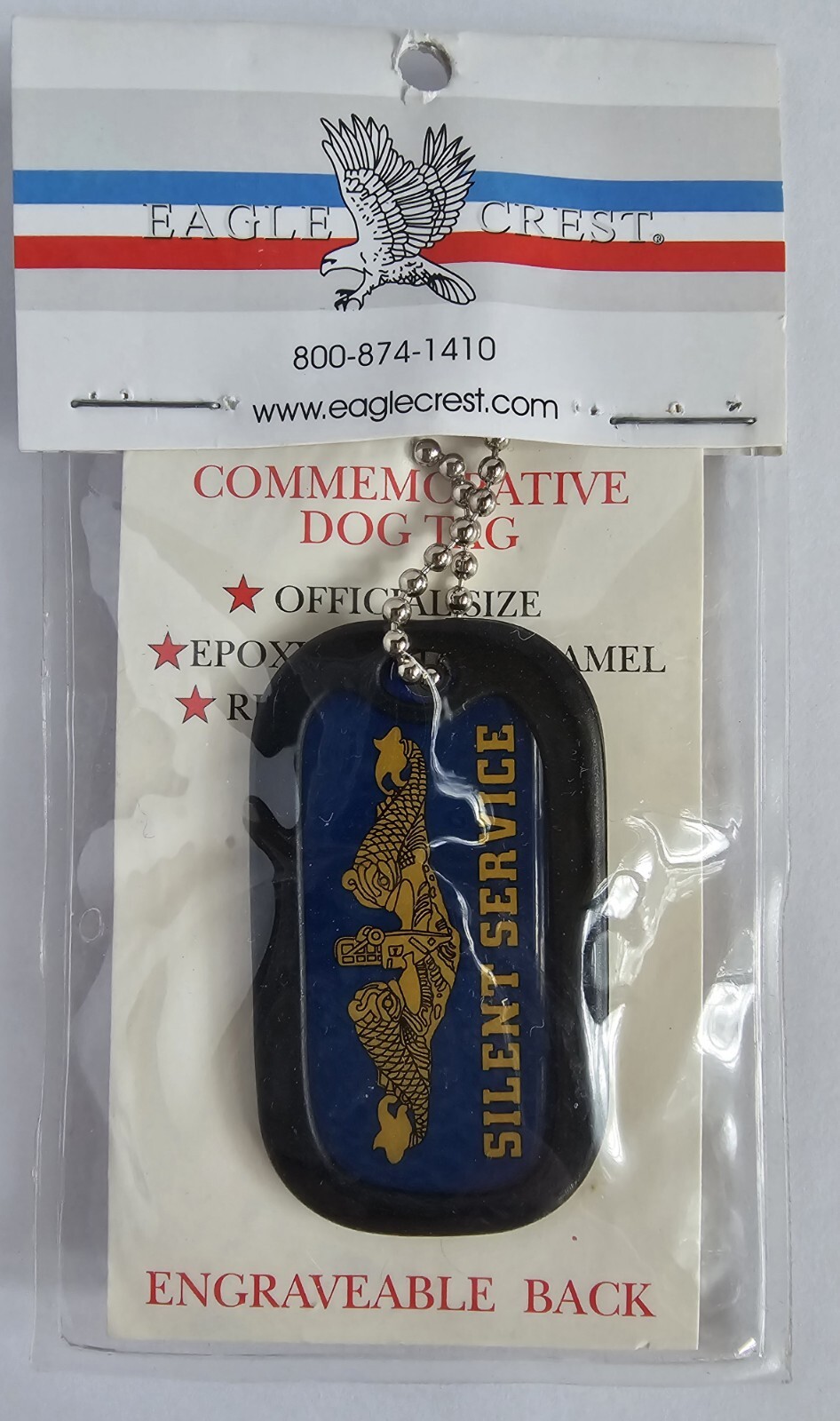 US Navy Silent Service Naval Submarine Commemorative Dog Tag