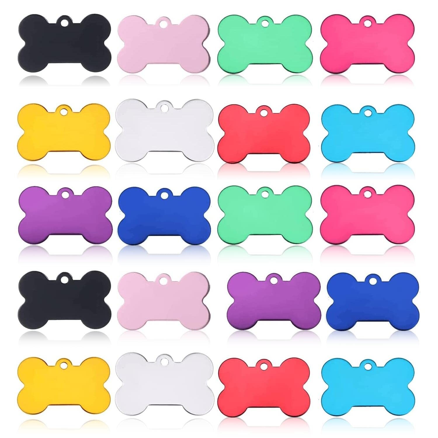 JIAKAI 20 Pcs 38MM 3.8 x 2.5 x 0.2 cm / 1.5 x 1.0 x 0.1 inch, Multicolor