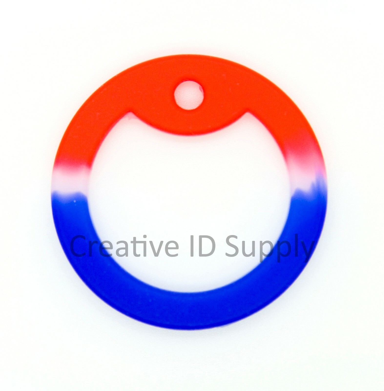 50pcs MILITARY ARMY DOG TAG RED WHITE & BLUE SILENCER SILICONE/RUBBER SILENCERS