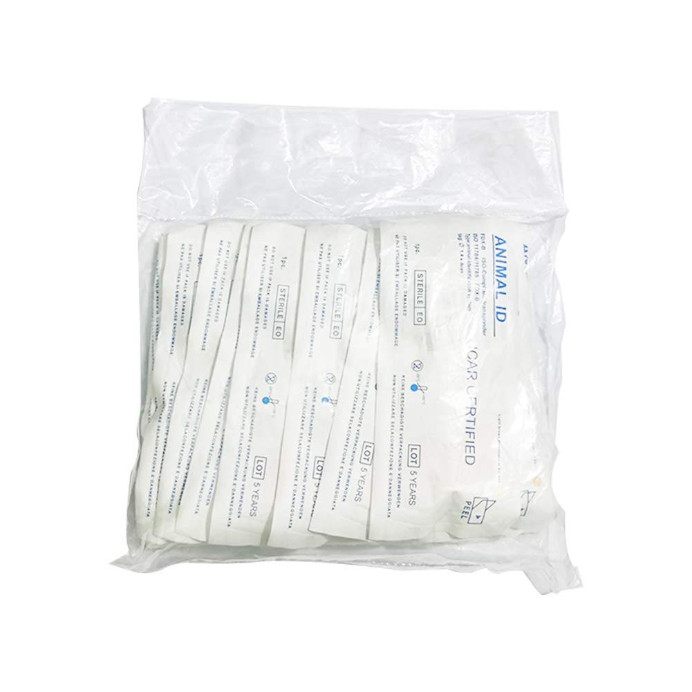 20 PCS Universal Standard Pet Microchip ISO11784 FDXB ID Tags 1.25x7mm