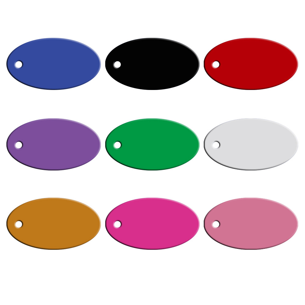 100pcs Wholesale Personalized Pet Dog ID Tag Aluminum Bulk Blank Name Disc Mixed