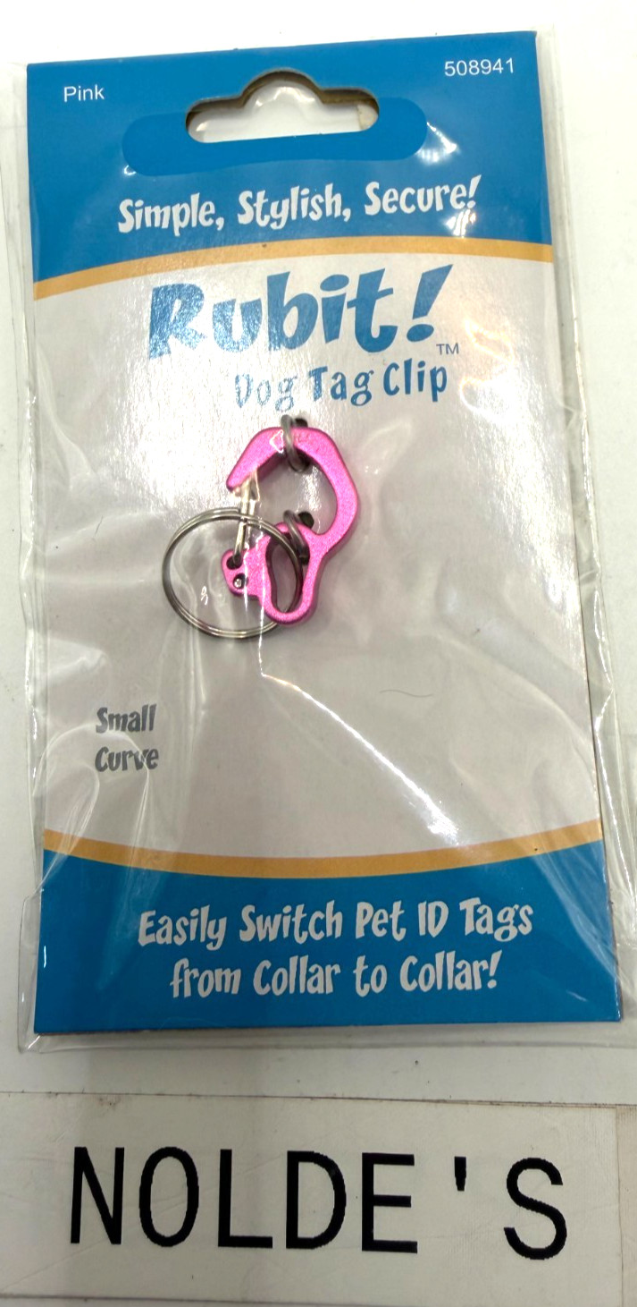 Rubit Small Dog Tag Clip Pink Metallic DS252B2TF847