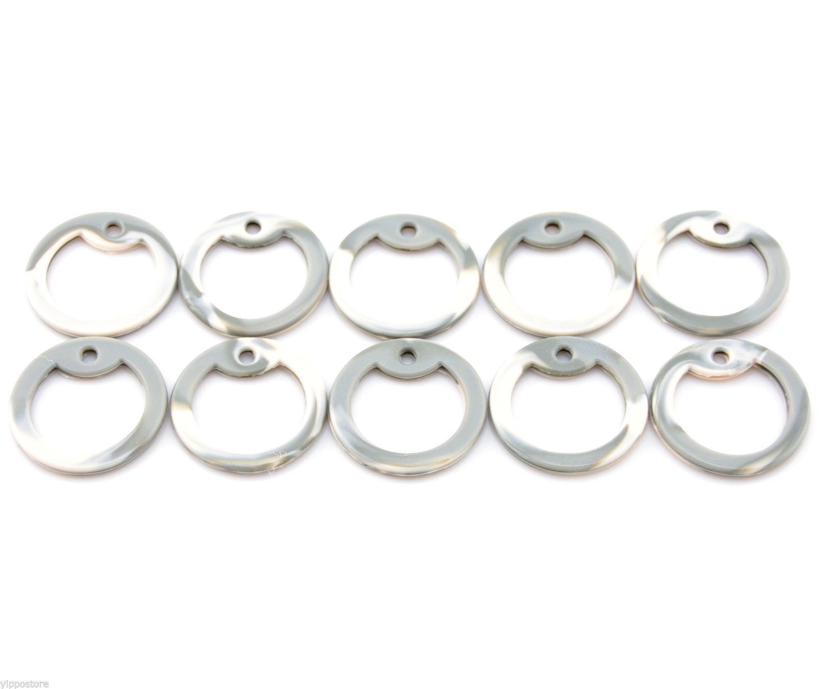 Pack of 10 ACU Camo Military Army ID Dog Tag Rubber Silicone Silencers