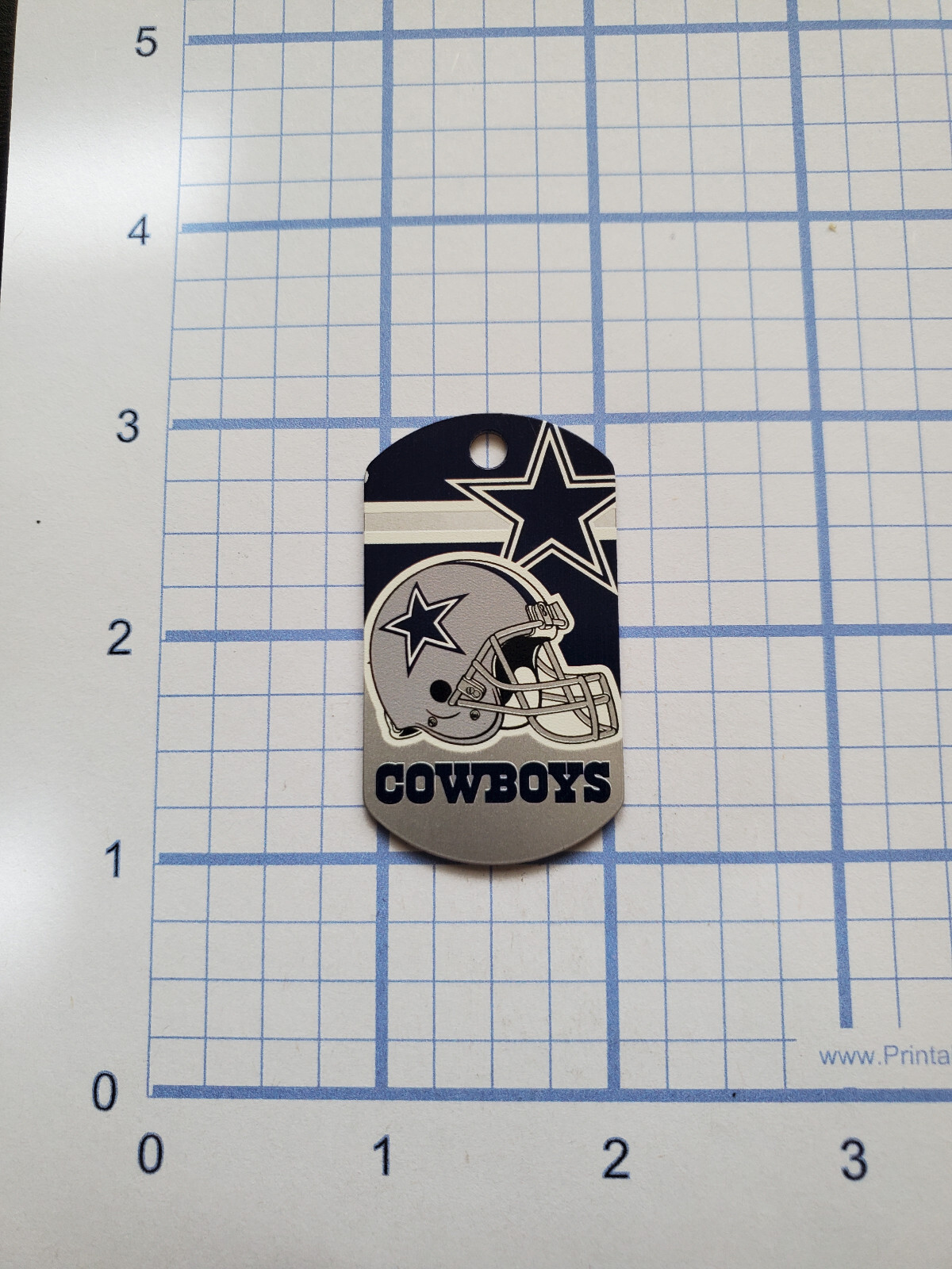 Custom Engraved NFL Football Dog Tag – Necklace – Keychain – Luggage – Pet Tag
