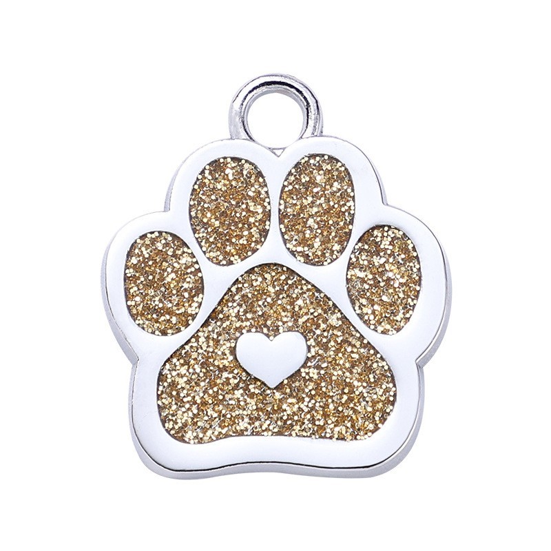 Personalized Dog/Cat Paw Shape Pet ID Tag for Pet Collar – Puppy/Kitten Name Tag