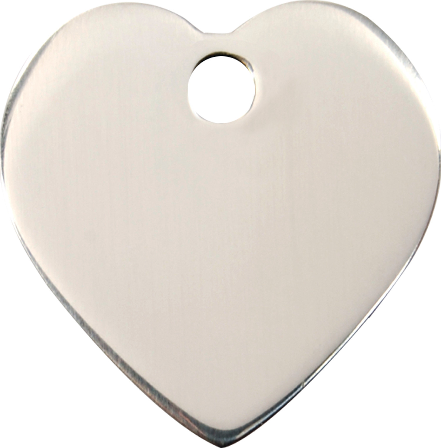 Stainless Steel Red Dingo Heart Dog ID Collar Charm Tag Small Medium Large