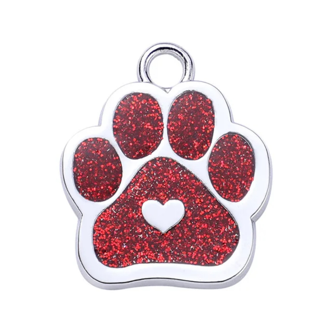 Personalized Dog/Cat Paw Shape Pet ID Tag for Pet Collar – Puppy/Kitten Name Tag