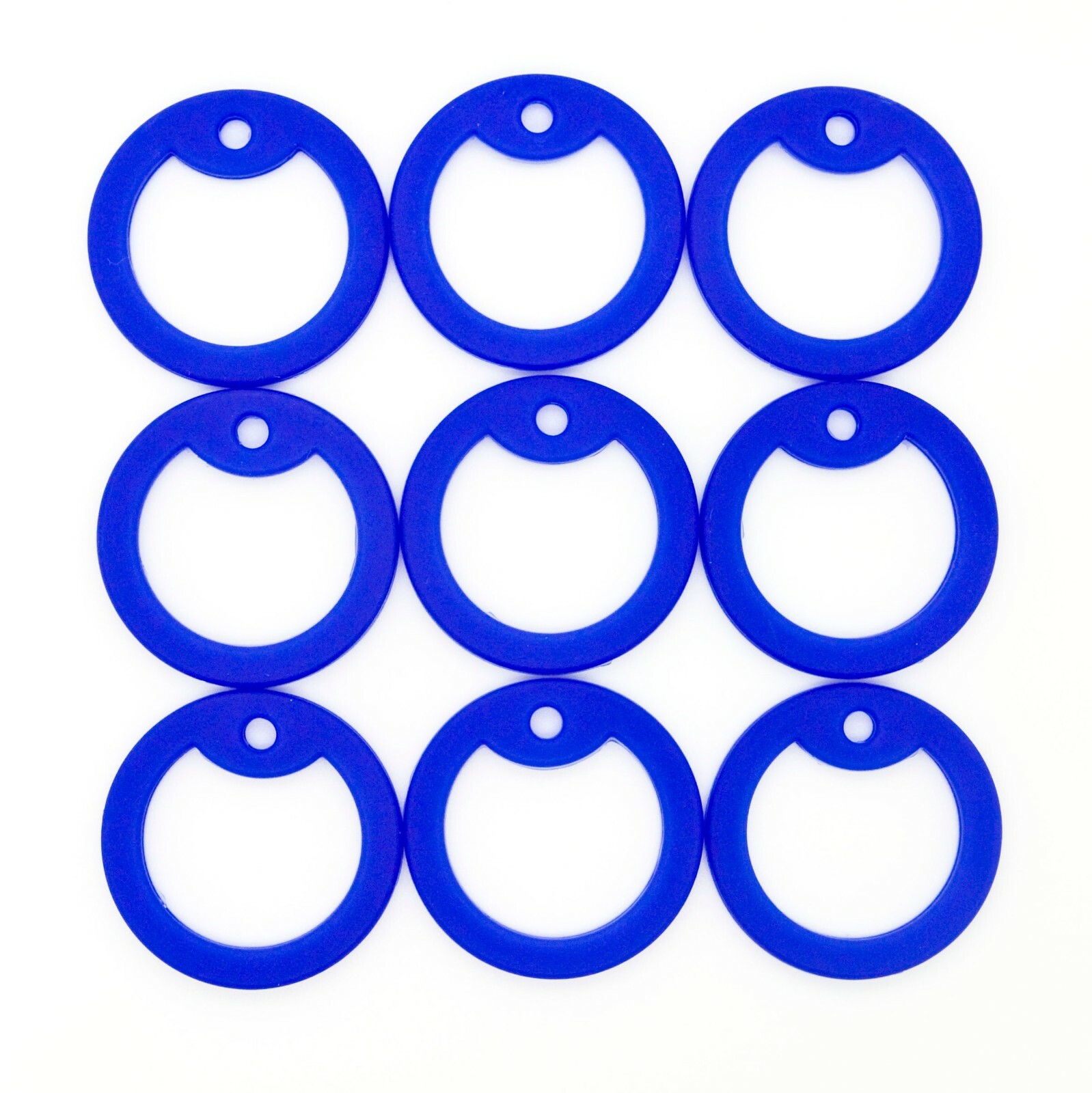 100 pcs Blue Red White Yellow White Military Army ID Dog Tag Silencer Rubber