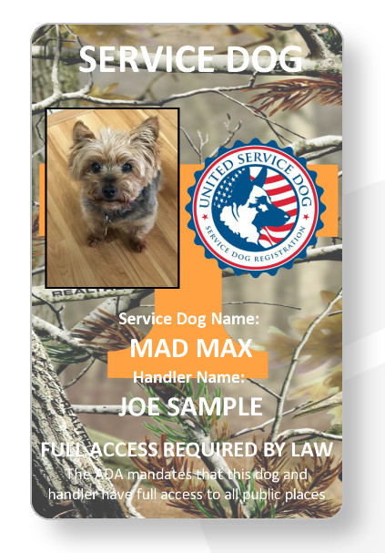 Tennessee Service Dog/Emotional support/Therapy Dog ID card