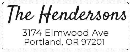 Custom Return Address Stamp Pre-Inked Personalized Name Address Stamp