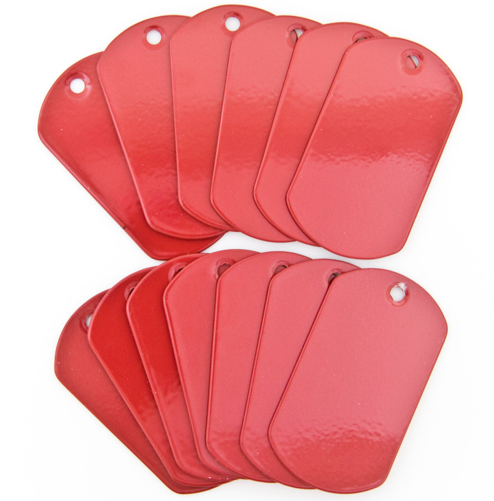 100 pcs Blank Military Spec Dog tag Stainless Steel Green Black Blue Red Color
