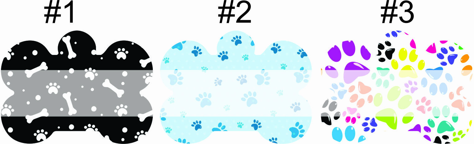 PET ID TAG Personalized Custom Any Name Dog Tag Printed on 2 Sides