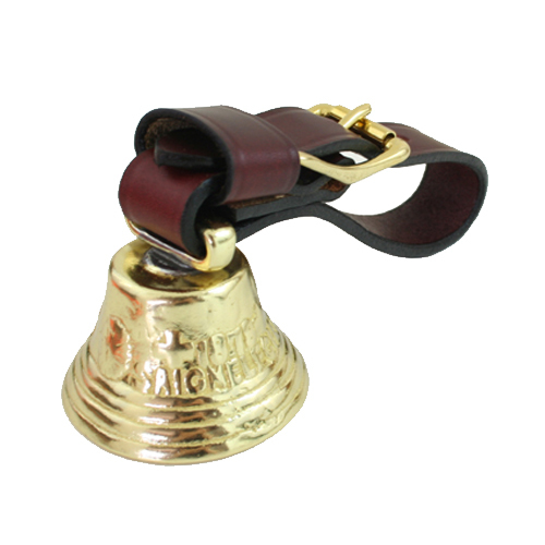 Auburn Leathercrafters Alpine Bell with Strap – Solid Brass with Bright Tone