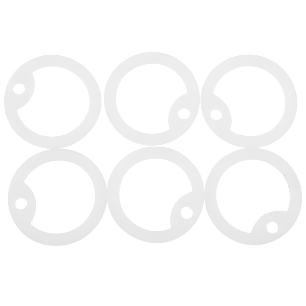 6 Pcs Dog Collar Accessories Noise Dampening Tag Sleeve Silicone