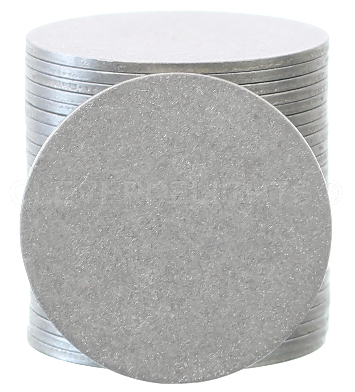 CleverDelights 1.5″ Round Stamping Blanks – 50 Pack – 14GA (.063″) Aluminum Disc