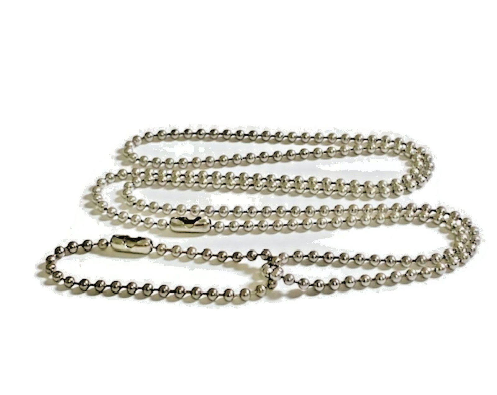 27″/4.5″ US Military Issue Premium Stainless Steel Dog Tag Chain Set