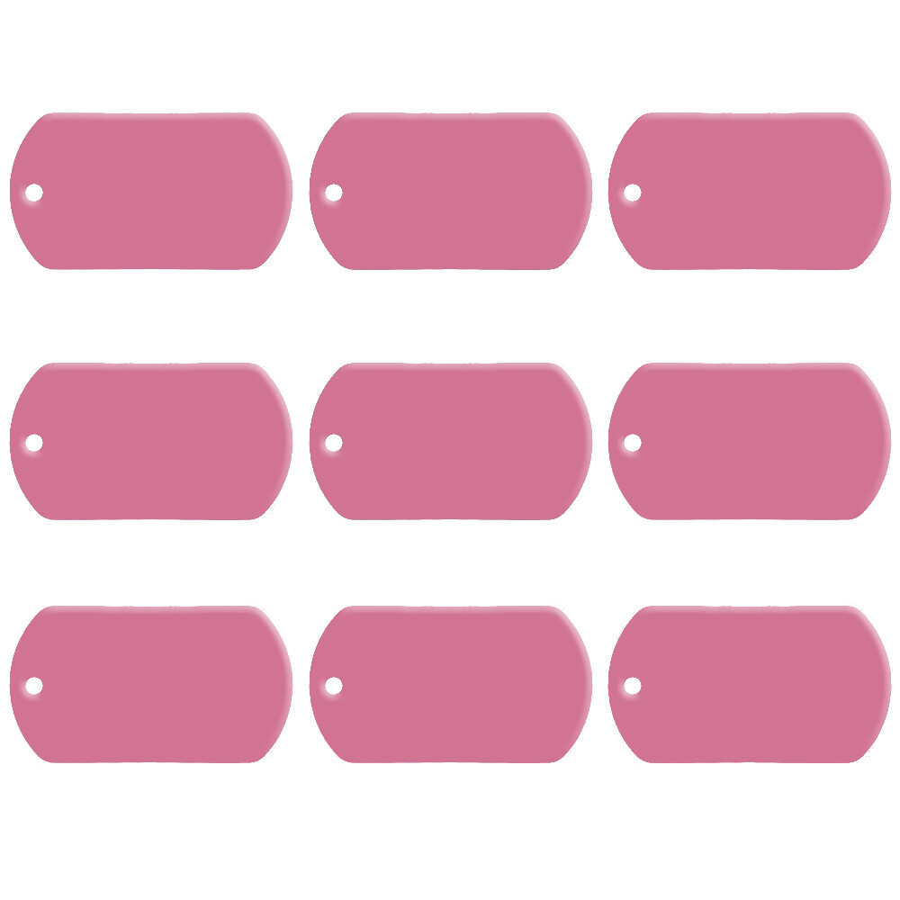 20pcs/lot Aluminum Personalized Military Dog Tags Customizable Blank Pet ID Tags