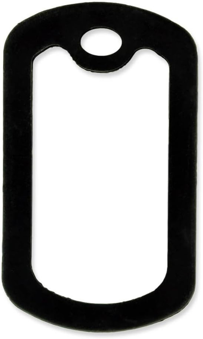 Black Military Dog Tags Silencers – Engraved Dog Tag Holder – Silicone Case t…