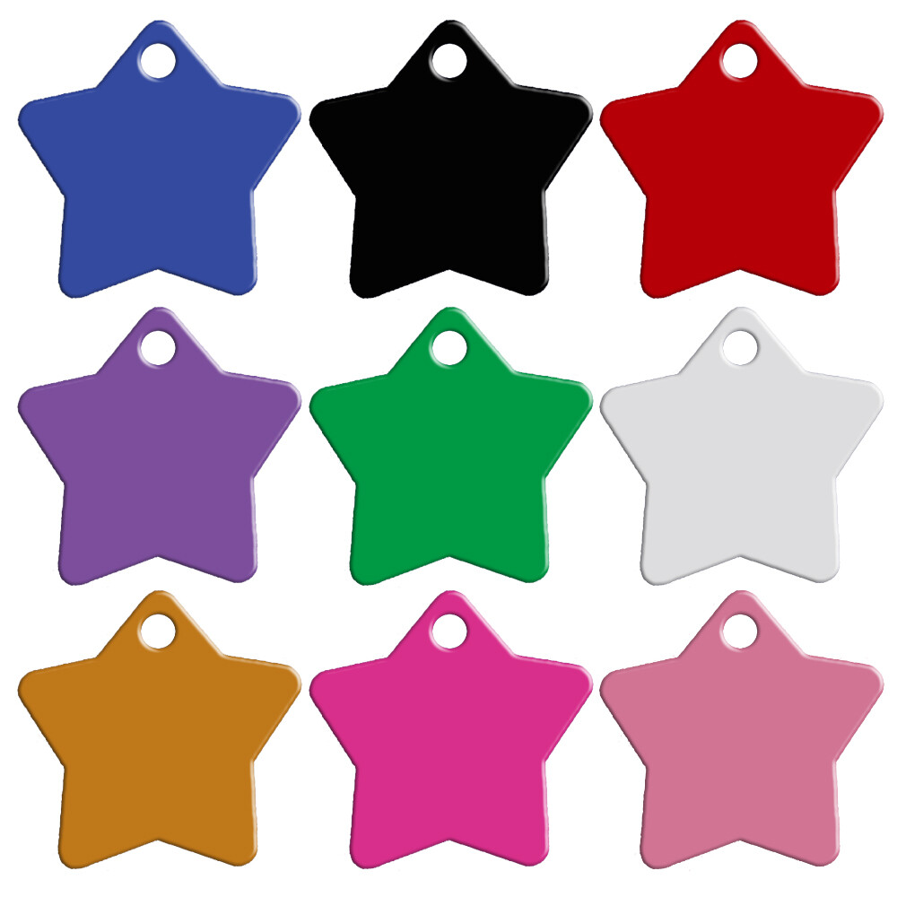 100pcs Wholesale Personalized Pet Dog ID Tag Aluminum Bulk Blank Name Disc Mixed