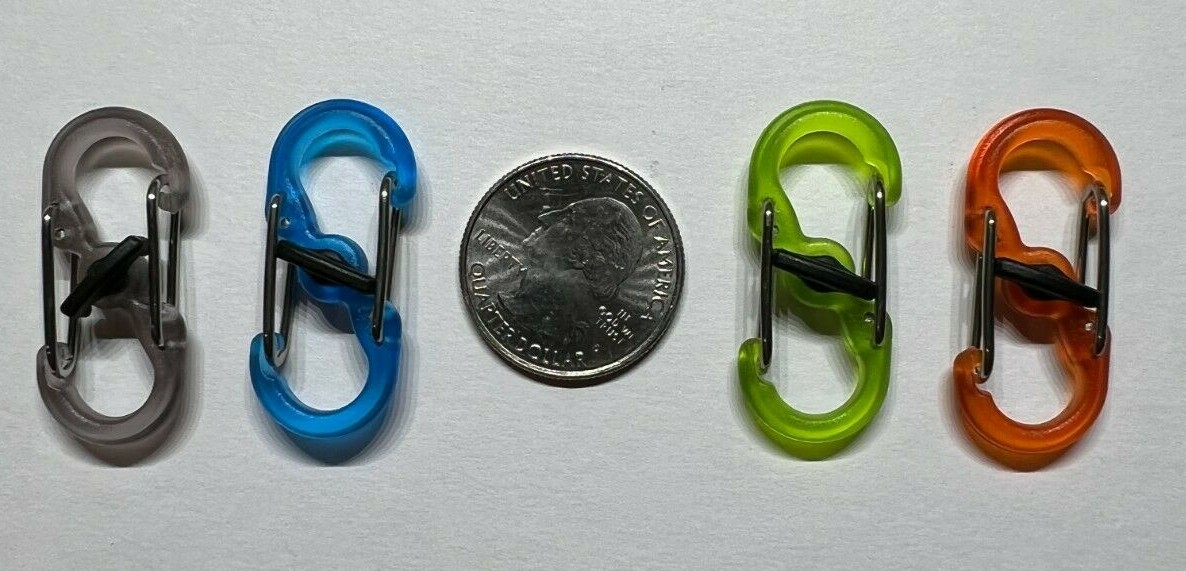 Nite Ize – Locking Micro-Link Mini S-Biner – Choice of 4 Translucent Colors
