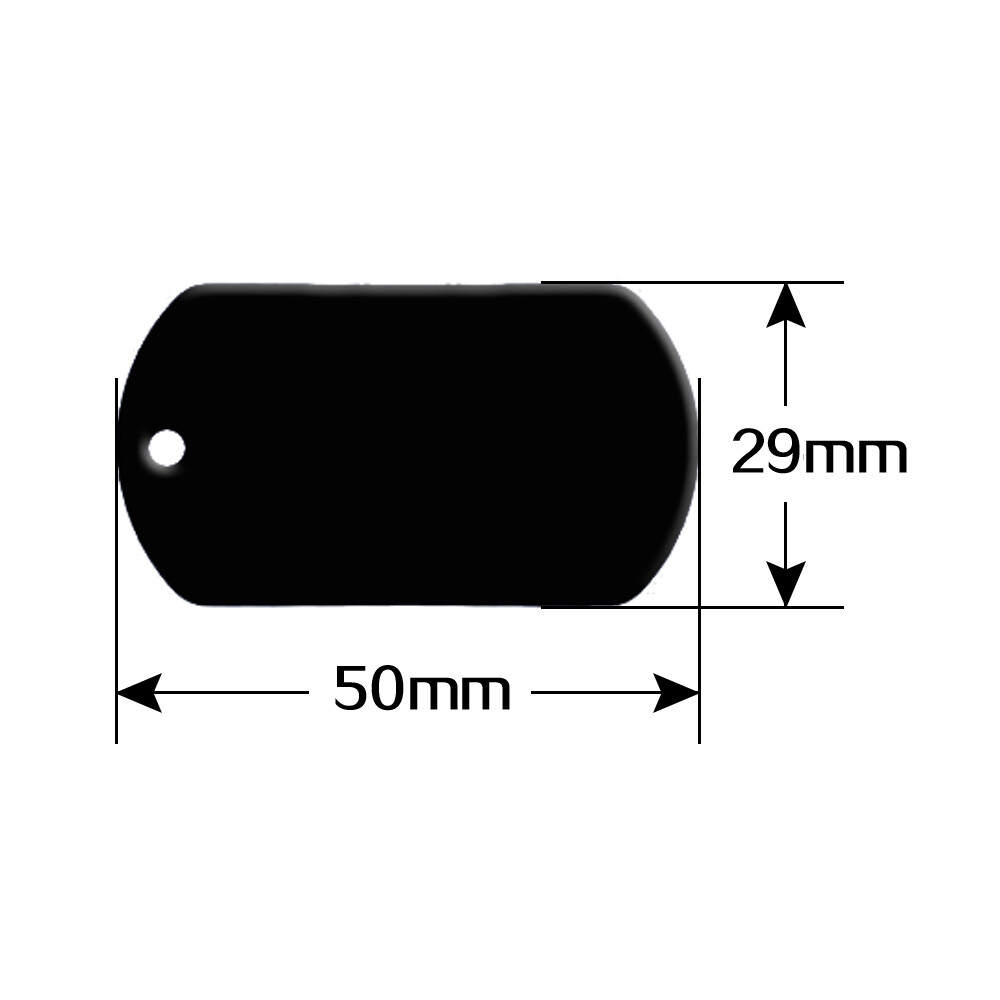 20pcs/lot Aluminum Personalized Military Dog Tags Customizable Blank Pet ID Tags