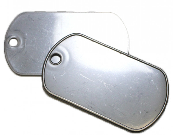 SUPPLY DEPOT MILSPEC Military Identification tag. Made in USA. Box of 100 tags