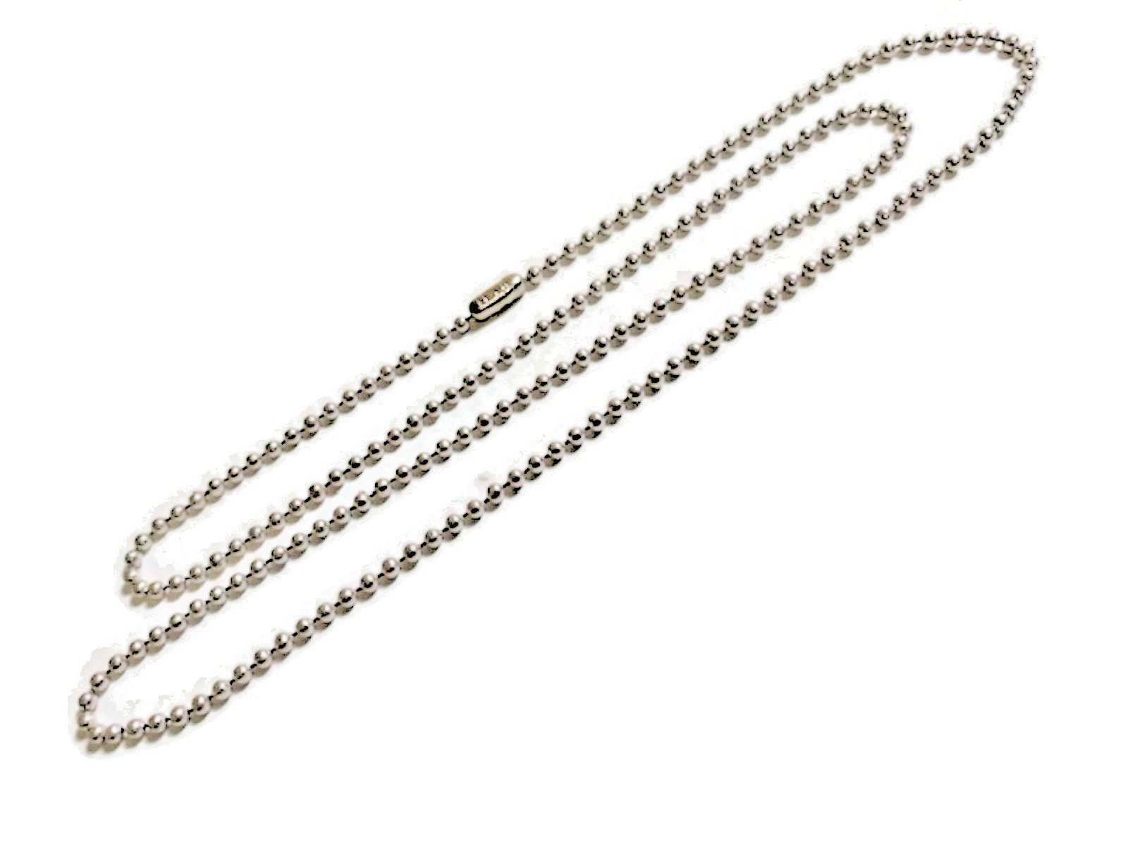 27″/4.5″ US Military Issue Premium Stainless Steel Dog Tag Chain Set