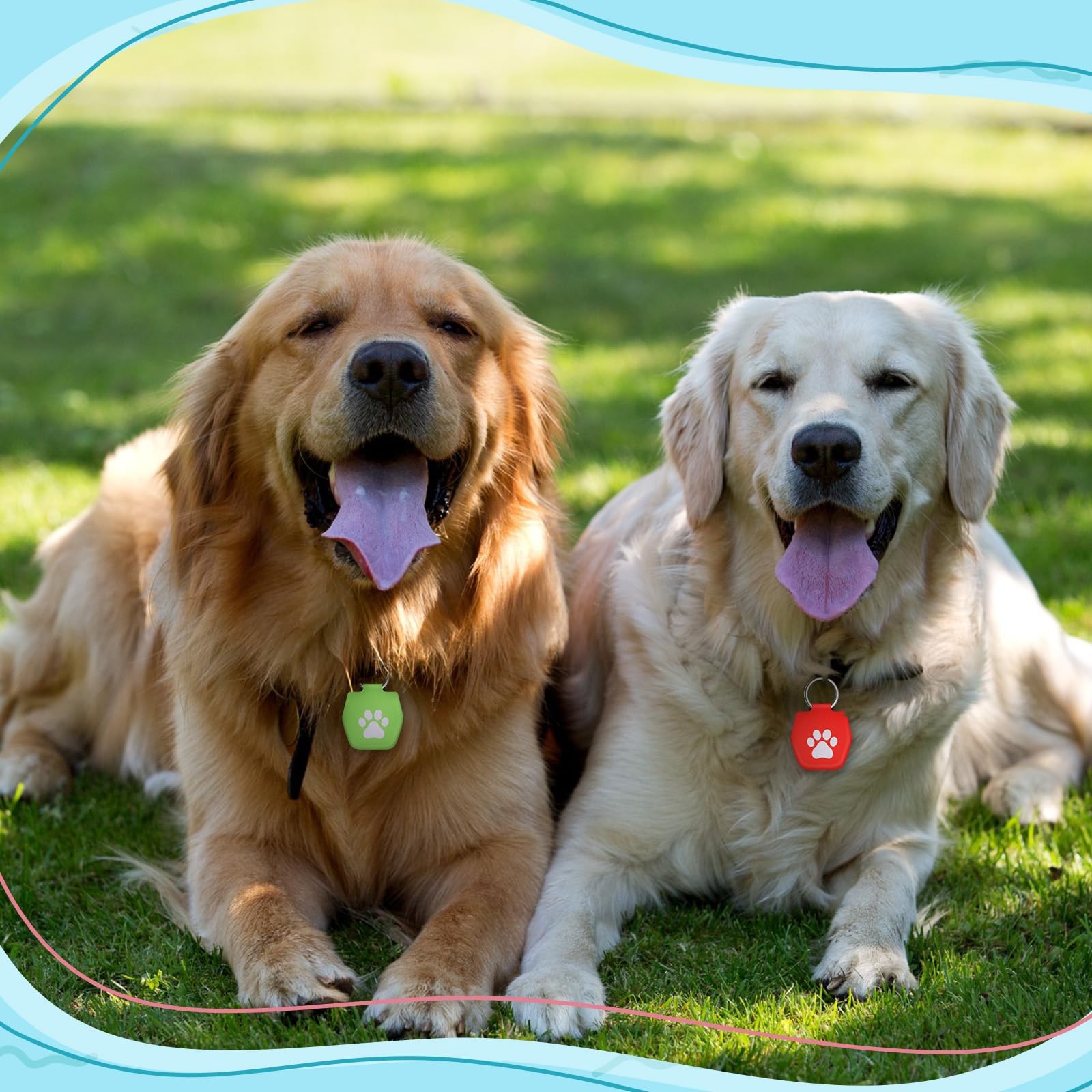 20 Pcs Dog Tag Silencer with Rings Portable Quiet Dog Holder Soundless Cover …