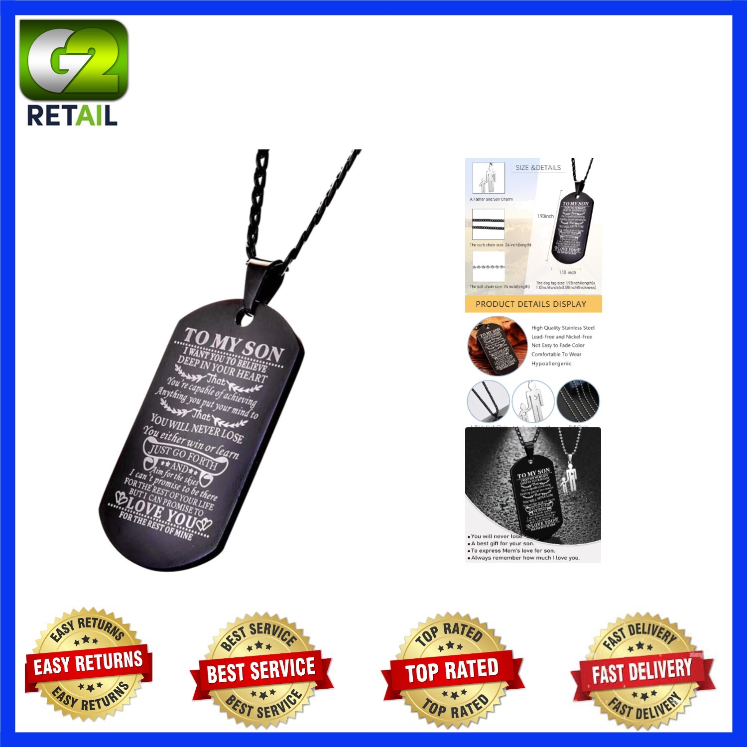 Heartfelt Engraved Dog Tag for Everyday Wear – Gift-Ready for All Occasions