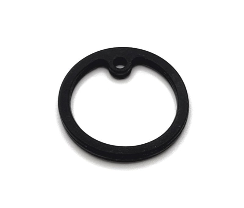 Black Rubber Pet ID Tag Silencer | Dog & Cat Collar Noise Muter Fits 30mm