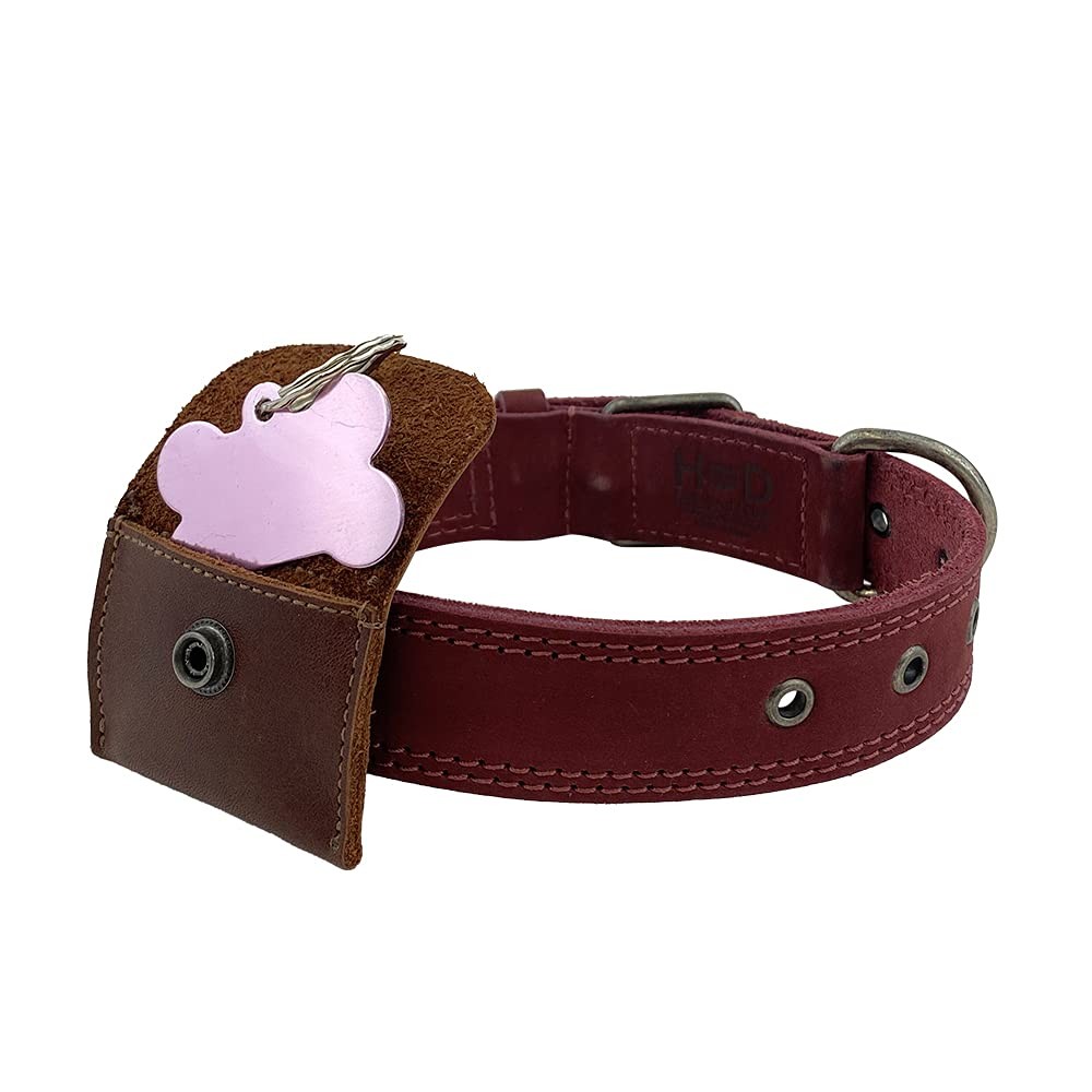 , Dog Tag Silencer Handmade from 100% Full Grain Leather – Durable Pouch with…
