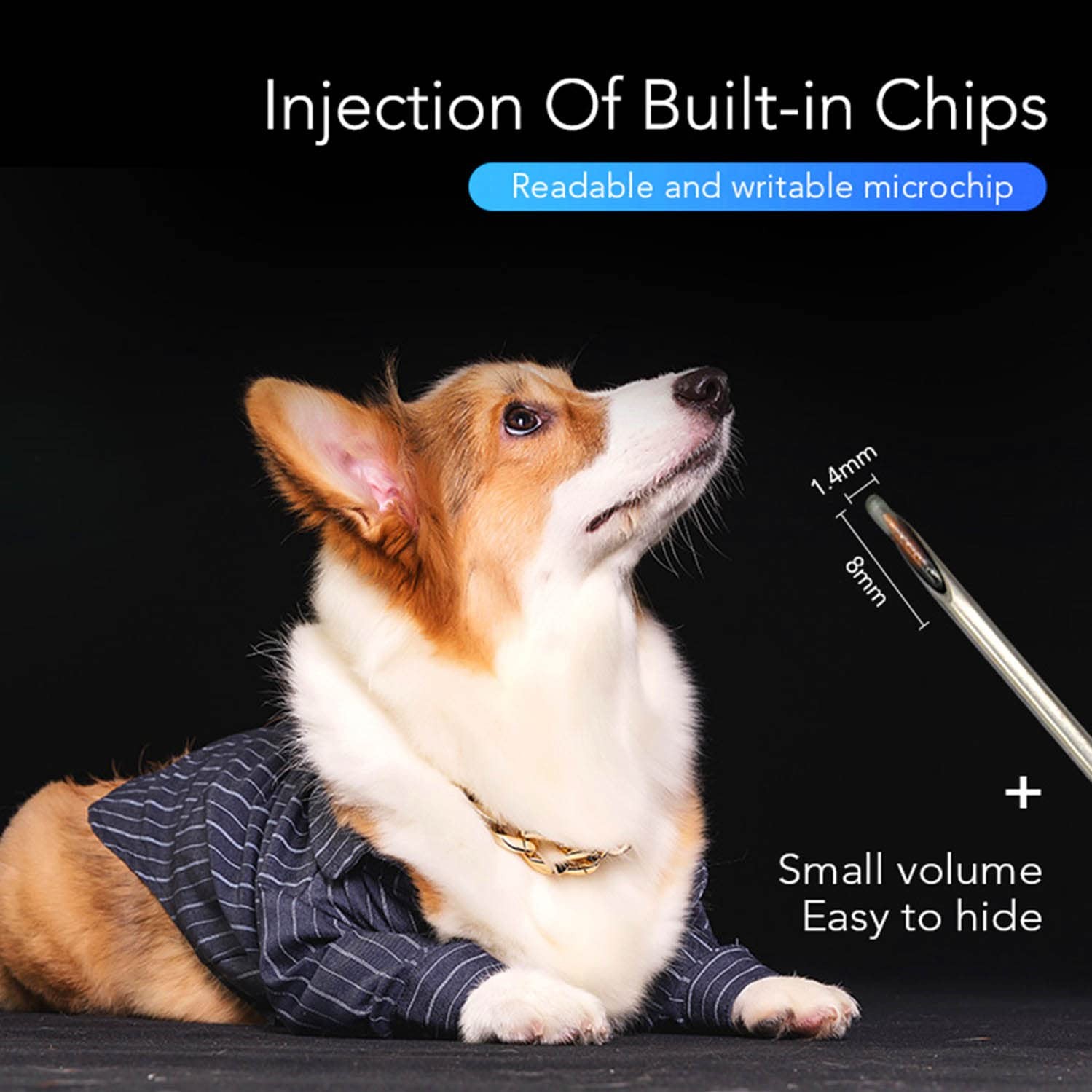 Universal Pet Microchip, 134.2kHz ISO11784/5 FDX-B Pet ID Tags, 15 Bit RFID M…
