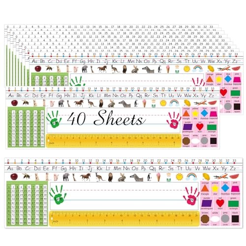 Desk Nameplates,40pcs Name Tags for Classroom,Waterproof Multipurpose