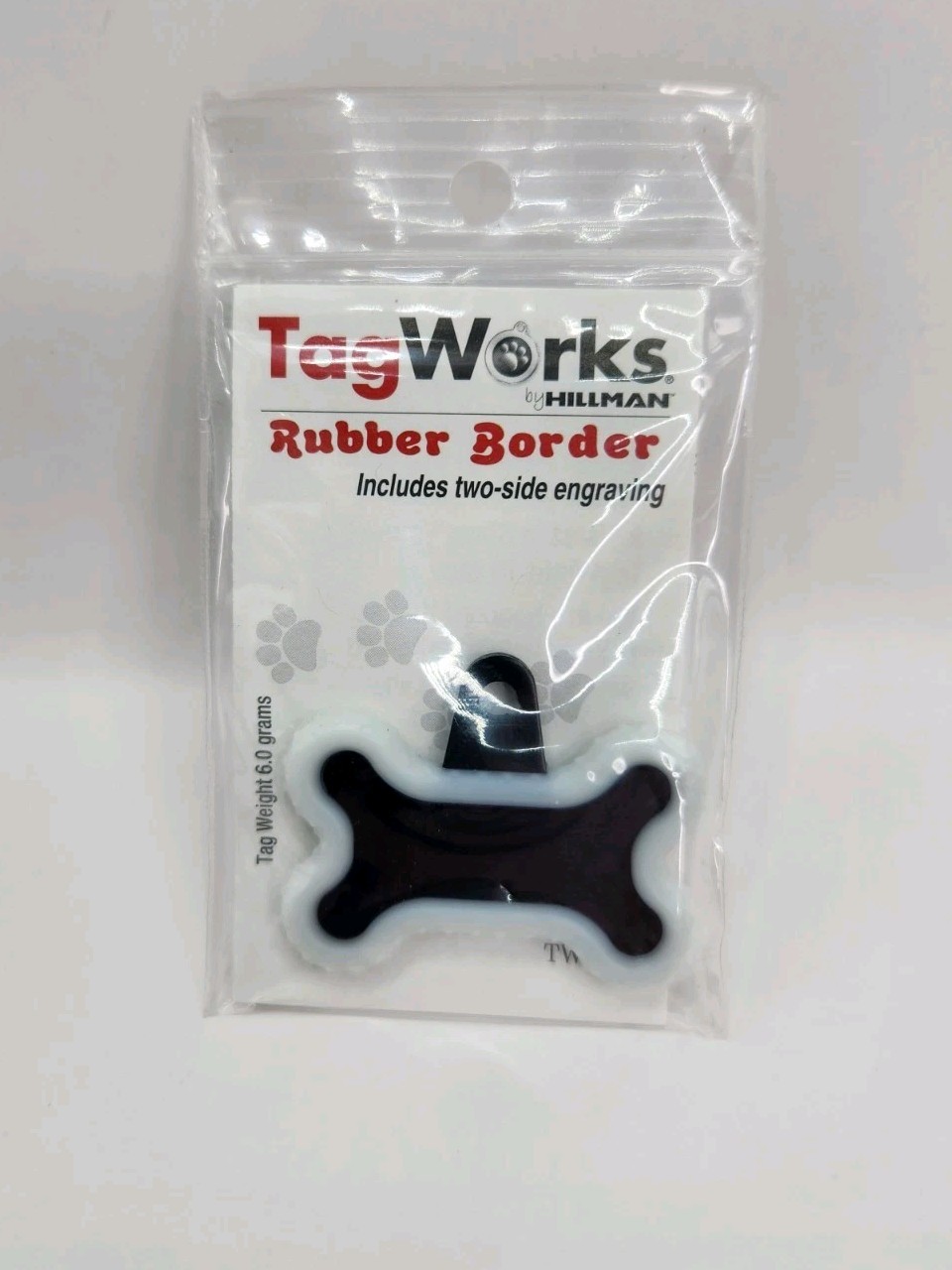 Dog Tag Works Custom Glow In The Dark Bone Engravable New Collar Charm Keychain